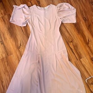 Anthropologie Blush Pink Long Sleeve Dress